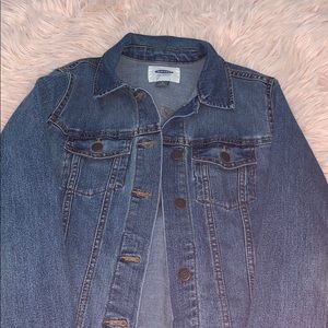 Old navy blue jean jacket